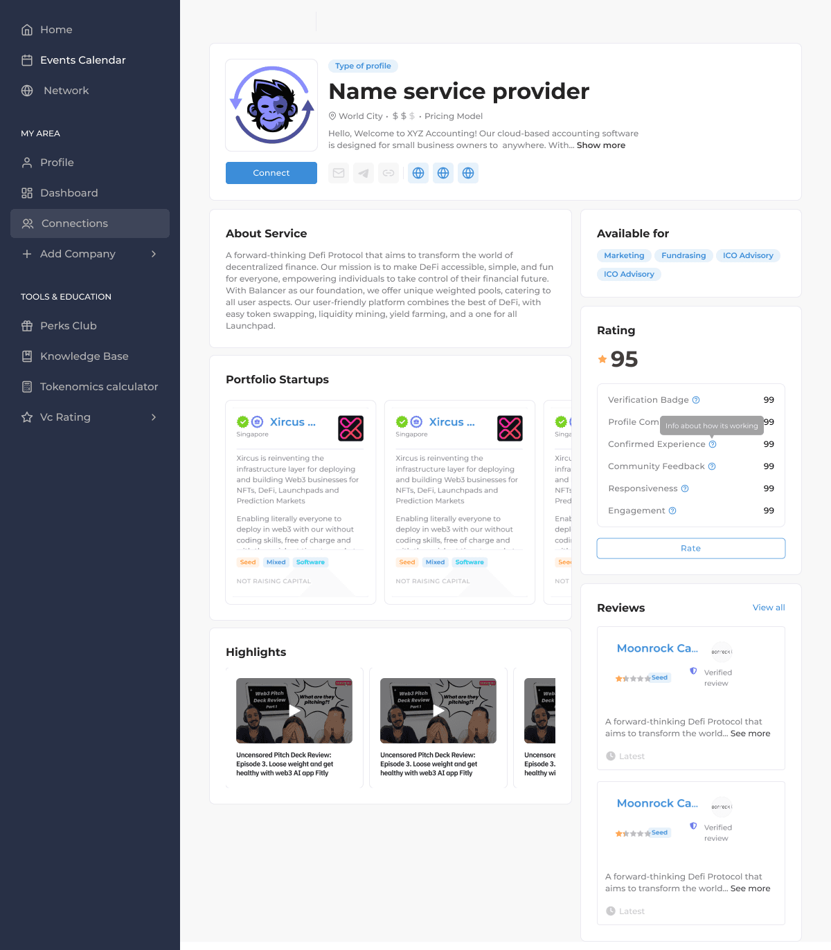 innmind — service provider profile